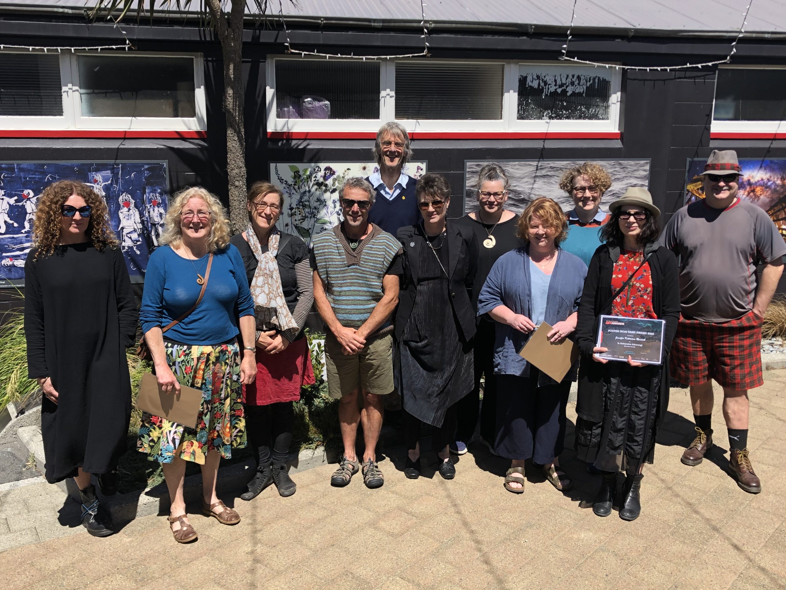 Finalists on the day of the Te Tai o Poutini Art Awards